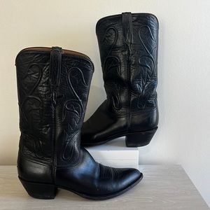 Lucchese 2006 Florence Buffalo Western Cowboy Boots Size 10D.